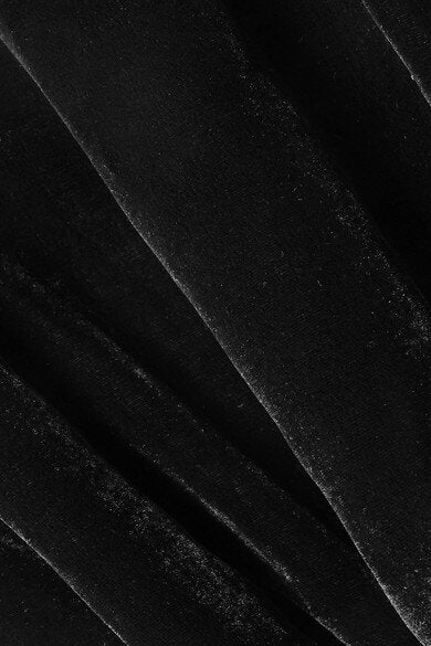 Semsem Asymmetric Velvet Tunic