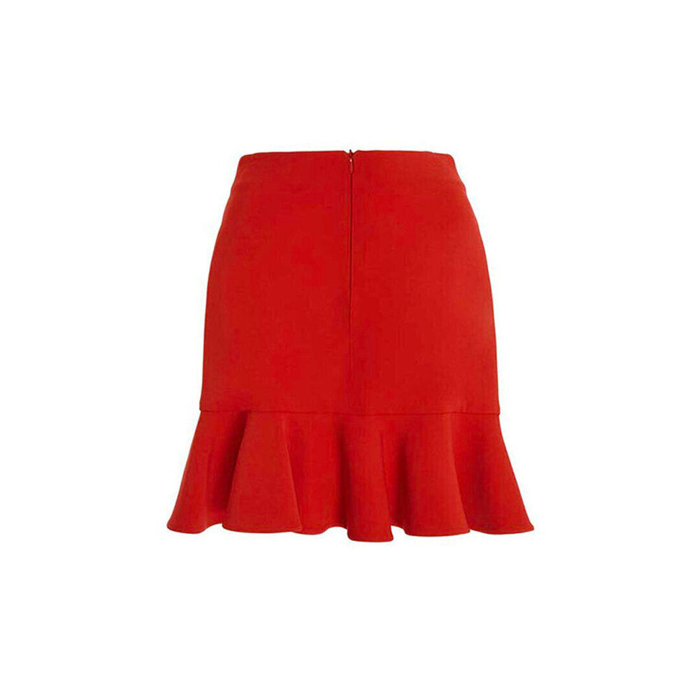 Semsem Camille Flared Skirt - Red