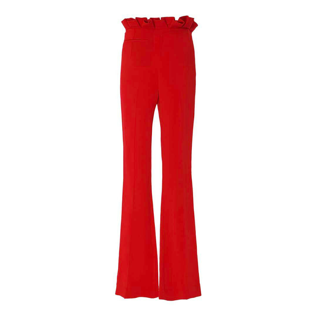 Semsem Camille Ruffle Pant - Red