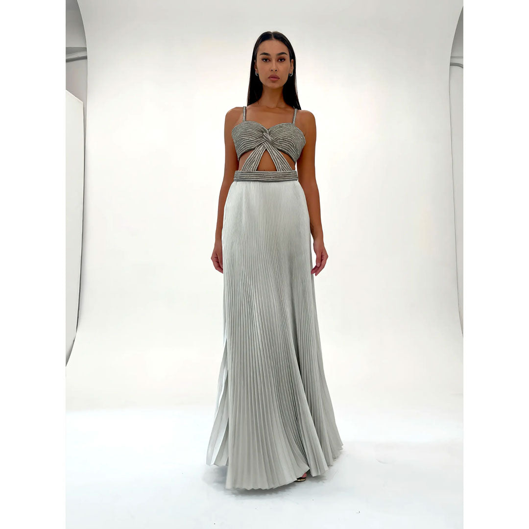 Semsem Crystal Cord Embellished Top
