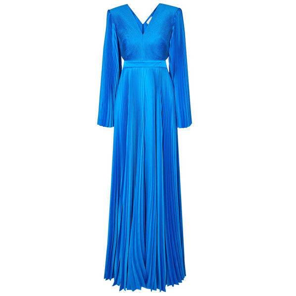 semsem Cutout Pleated Satin Jumpsuit