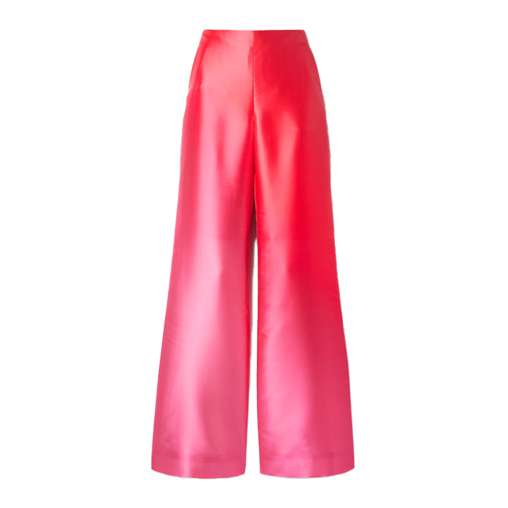 semsem Dégradé duchesse-satin wide-leg pants