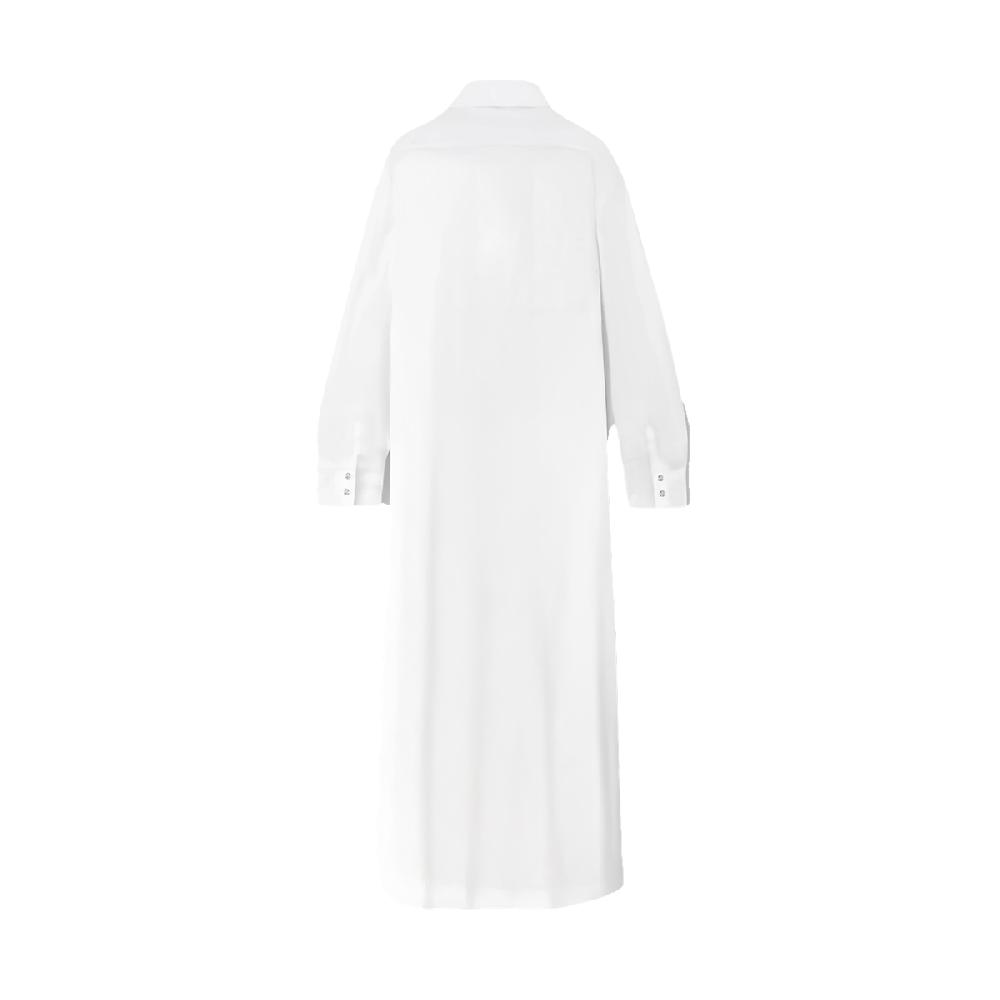 Semsem Egyptian Cotton Shirt Dress - White