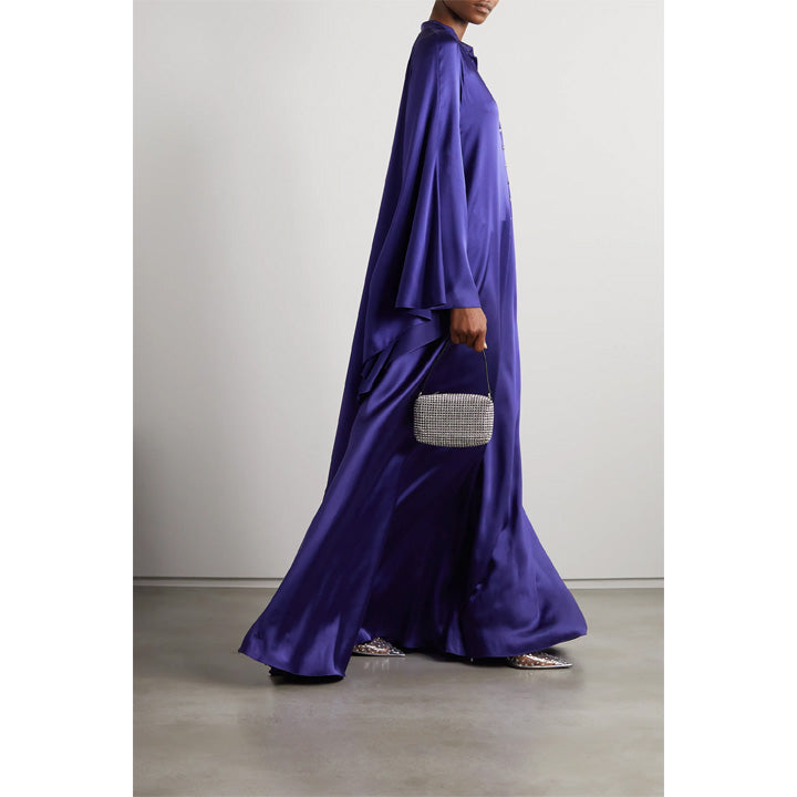Semsem Embellished Silk-satin Kaftan