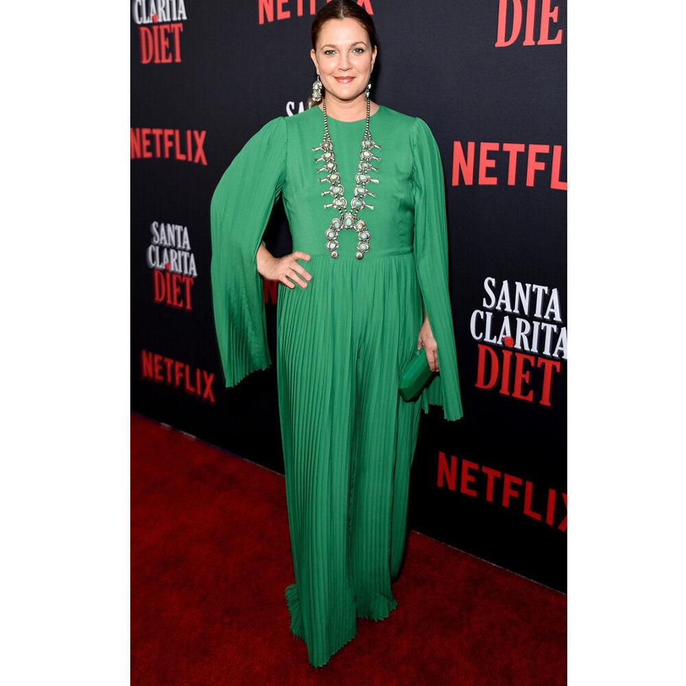 Semsem Emerald Pleated Jumpsuit