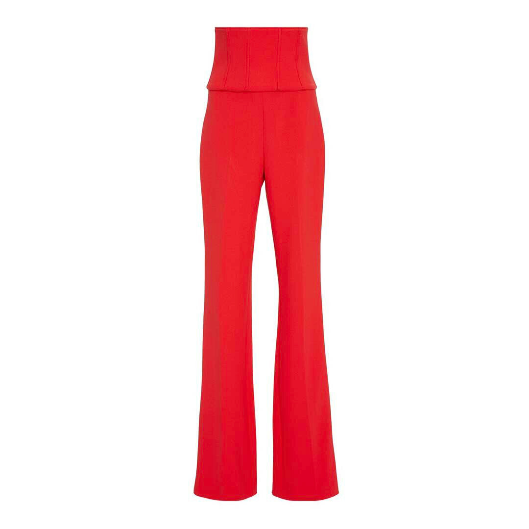 semsem Gigi Crepe Corset Pant - Red