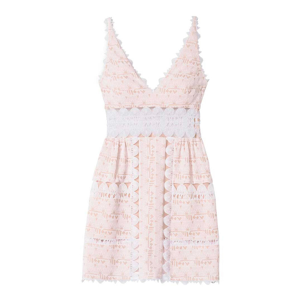 semsem Lotus Short Dress - Blush