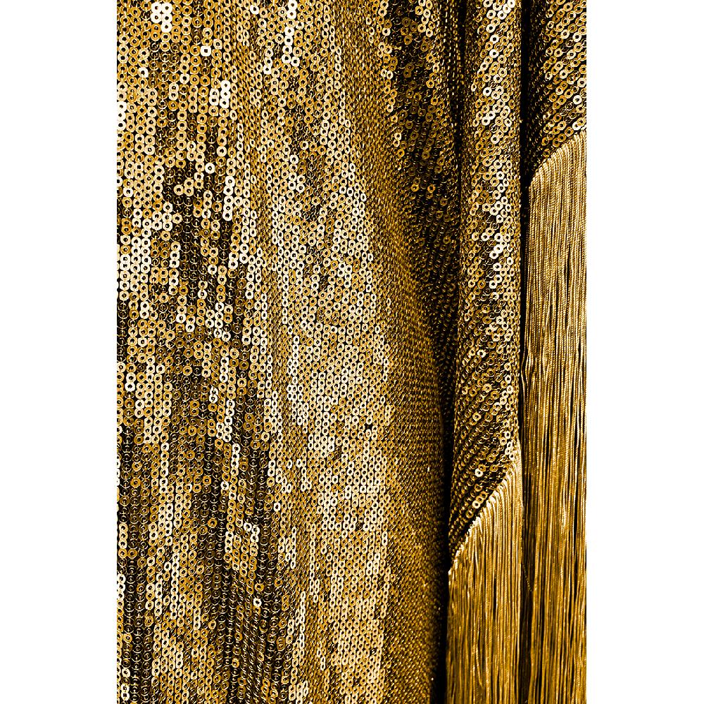 Semsem Metallic Sequin Kaftan - Gold