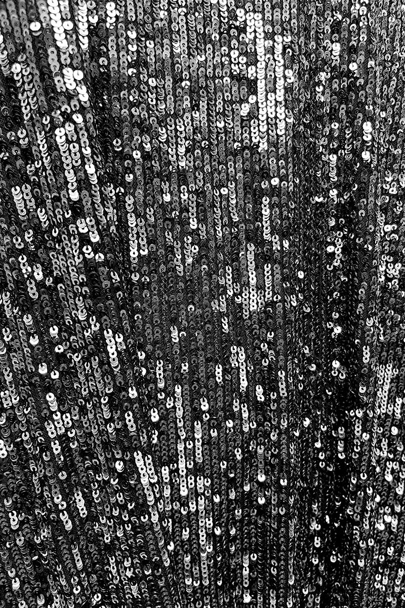 Semsem Metallic Sequin Kaftan - Silver