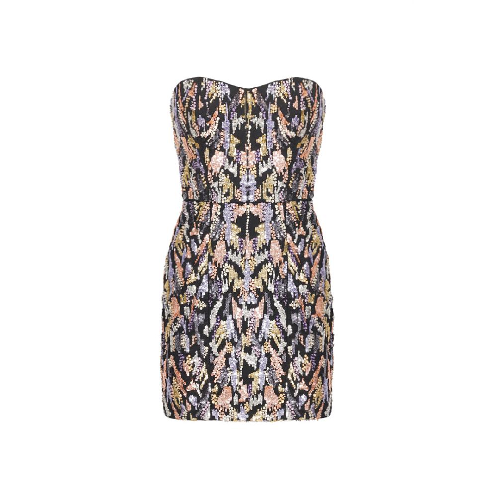 semsem Multicolor Sequin & Crystal Mini Dress