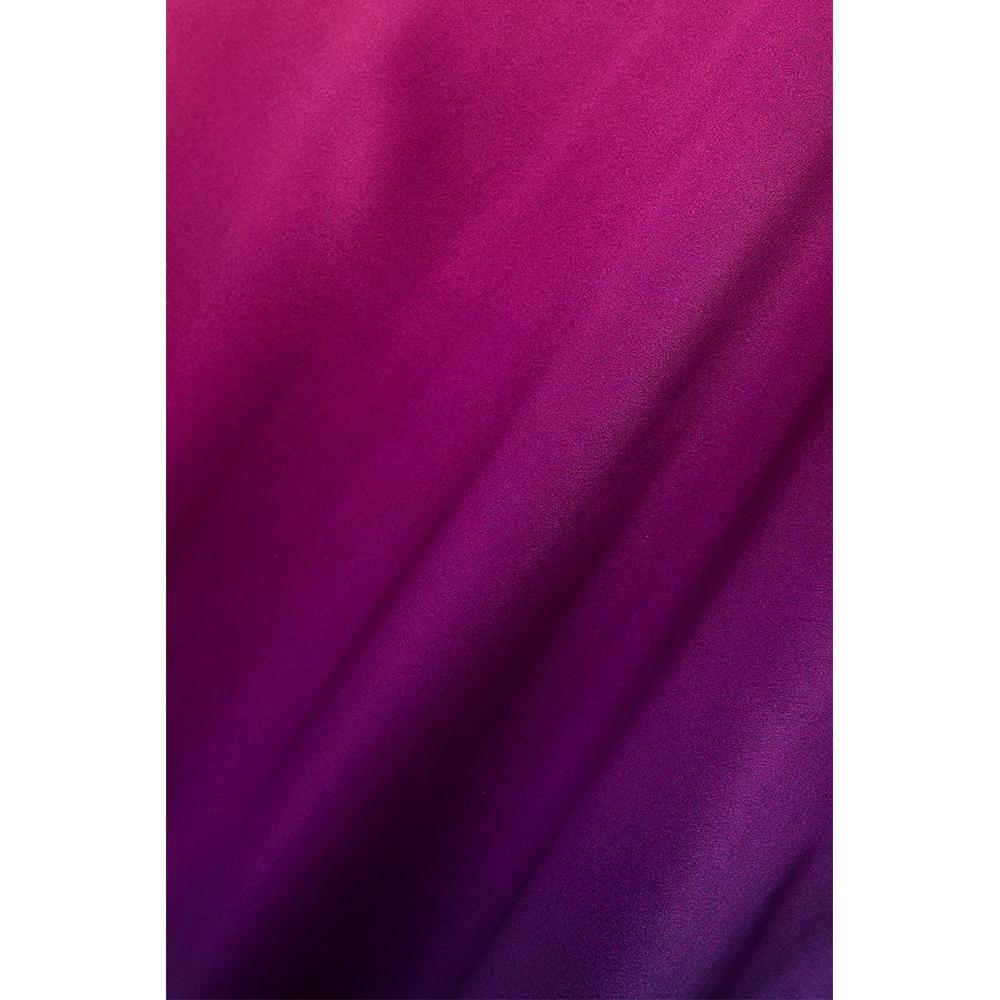Semsem One-Shoulder Ombré Silk-Charmeuse Kaftan