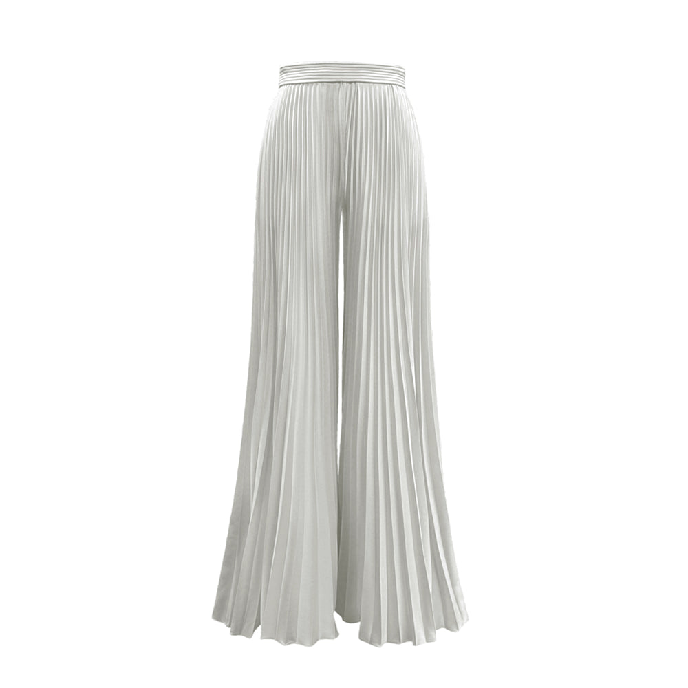 Semsem Pleated Wide Leg Trousers