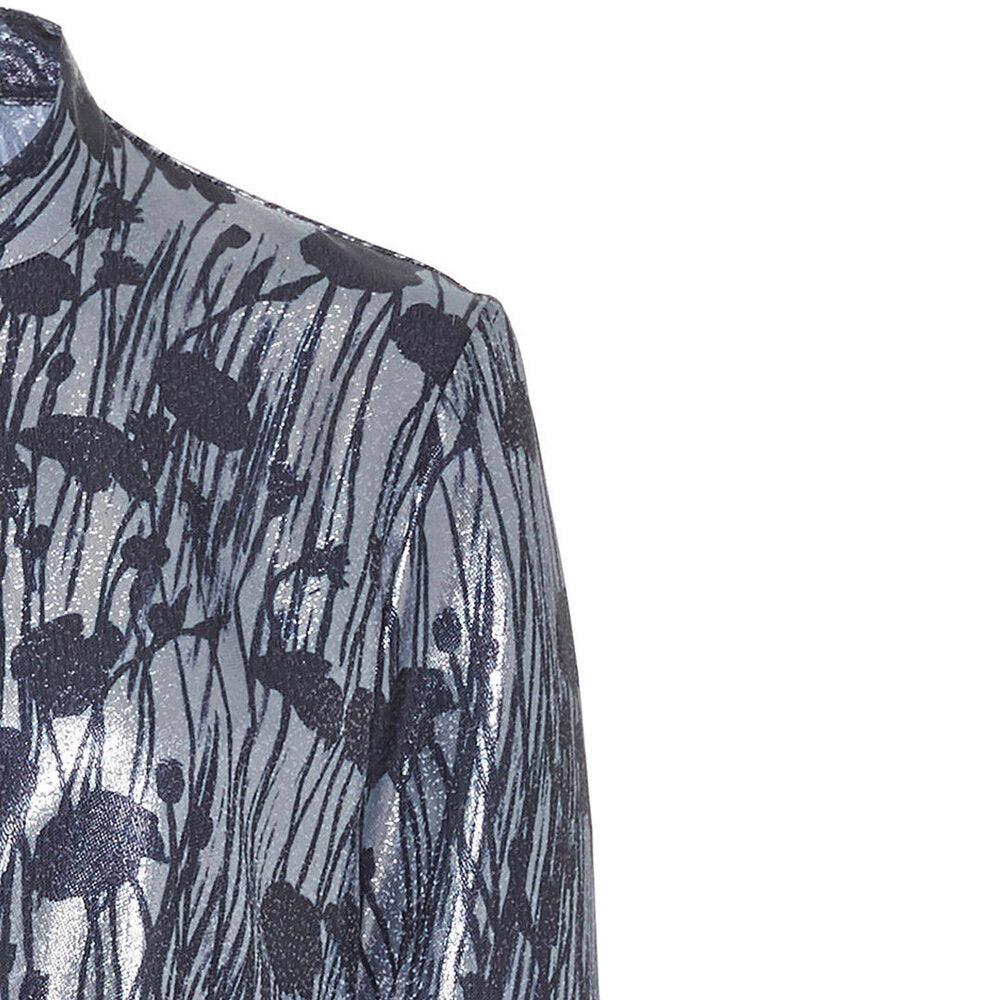 Semsem Printed Lamé Blouse