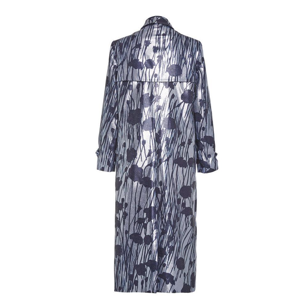 Semsem Printed Lamé Coat