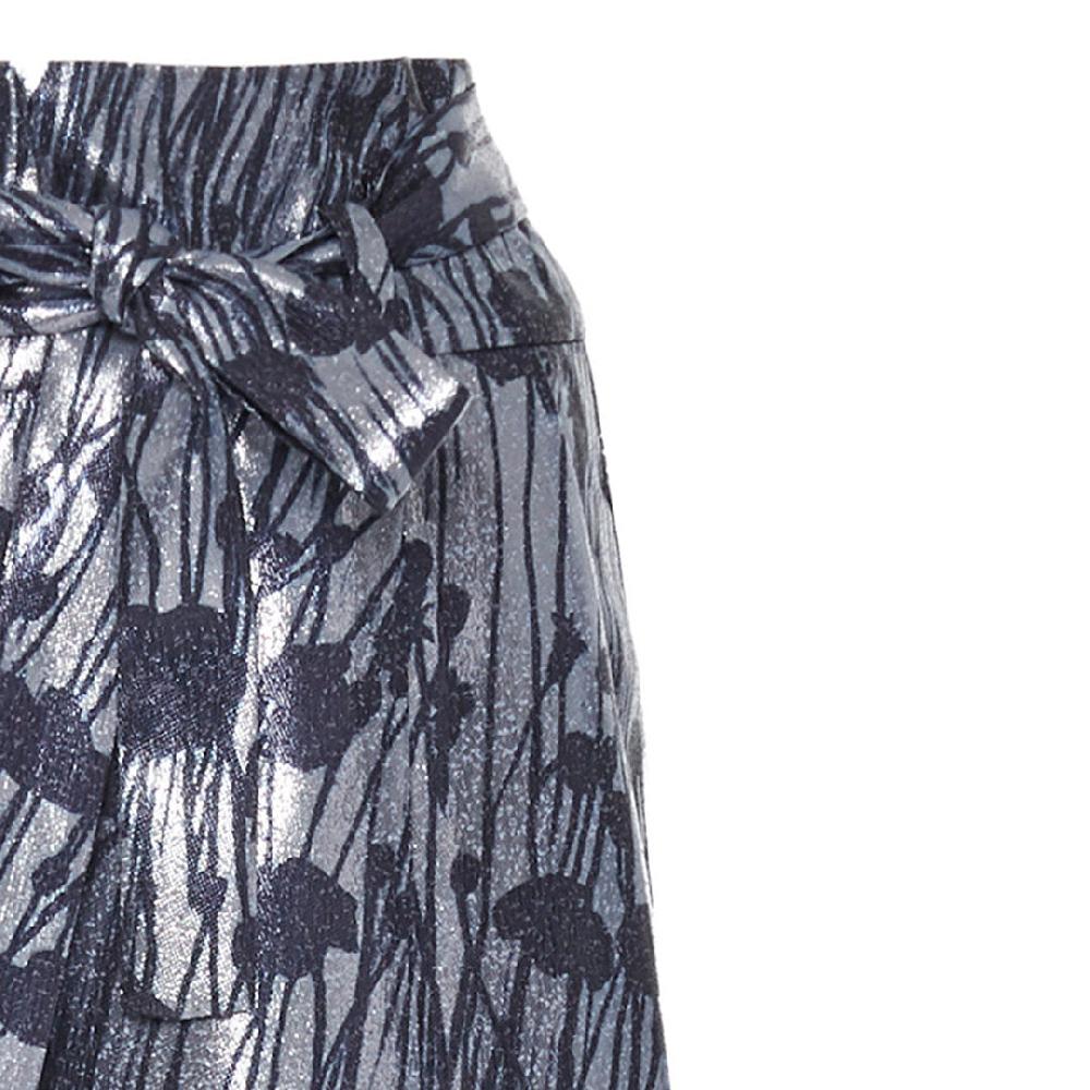 Semsem Printed Lamé Pant