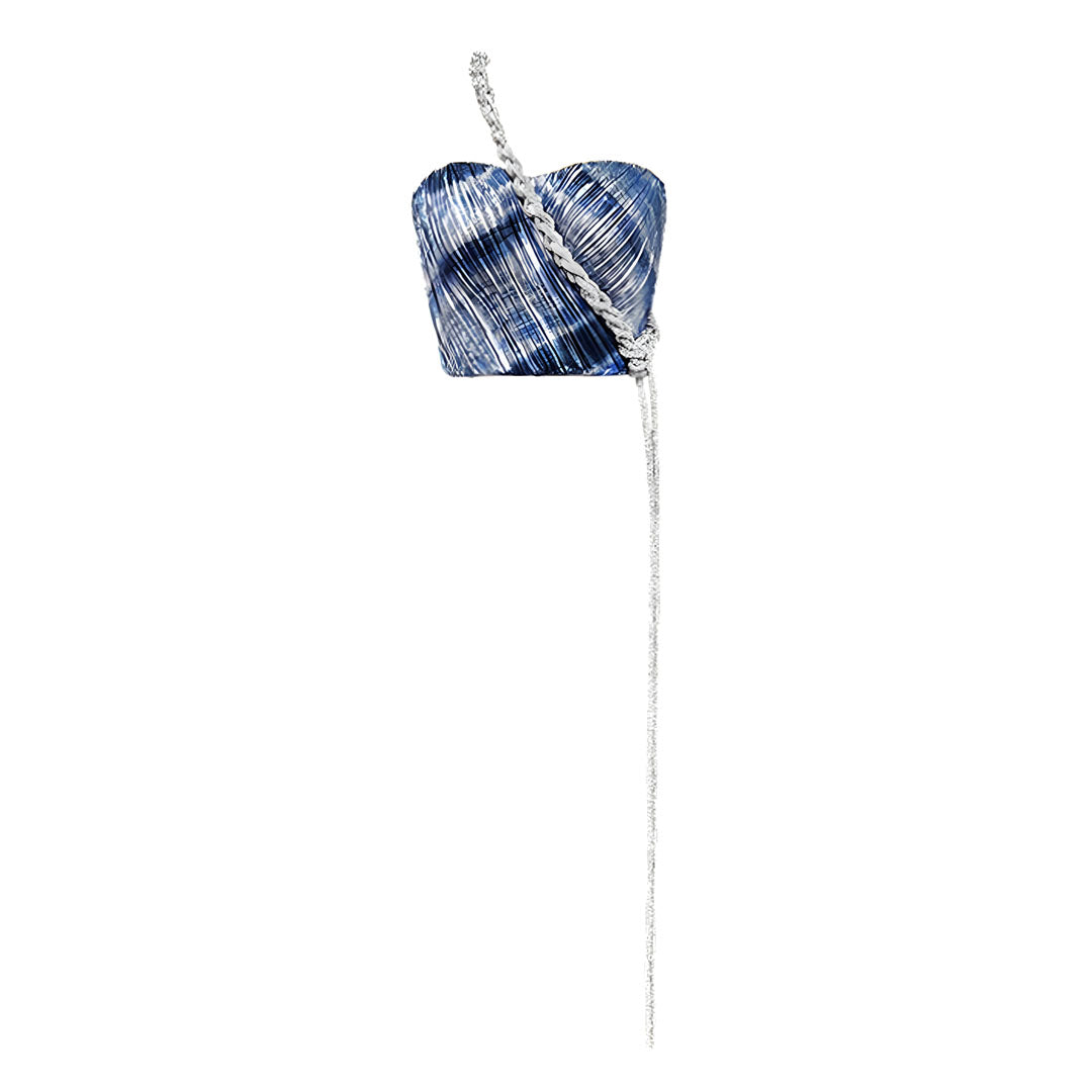 semsem Tie Dyed Metallic Bustier w/ Crystal Rope