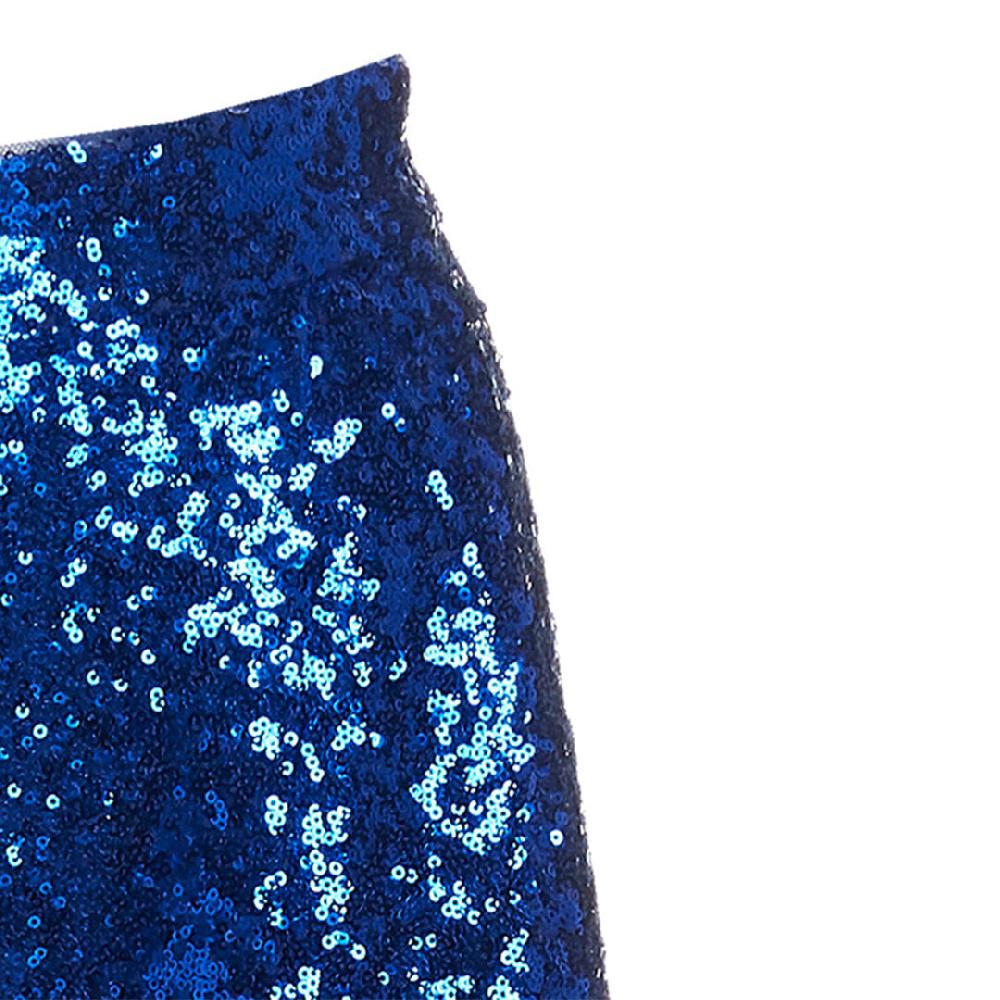 Semsem Sequin-Embellished Pleated Wide-Leg Trousers