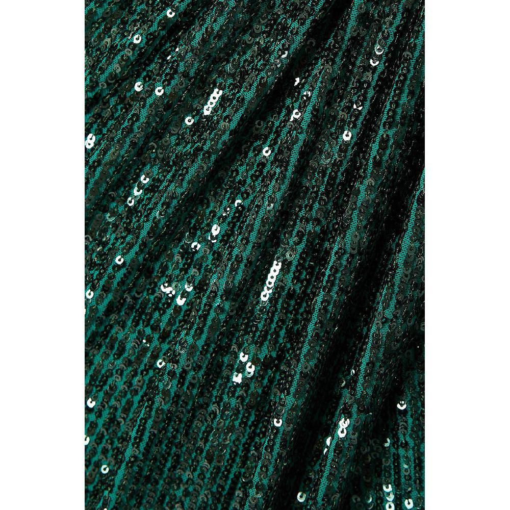 Semsem Wrap-Effect Sequined Stretch-Tulle Midi Skirt