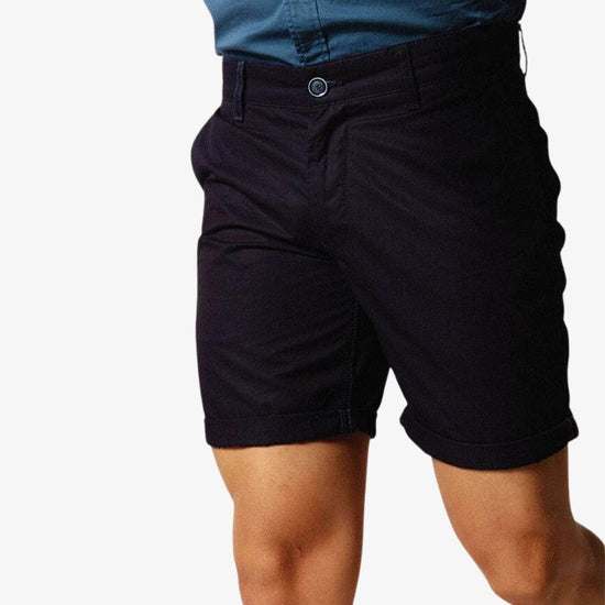 serge blanco Bermuda Chino à fines rayures ton sur ton