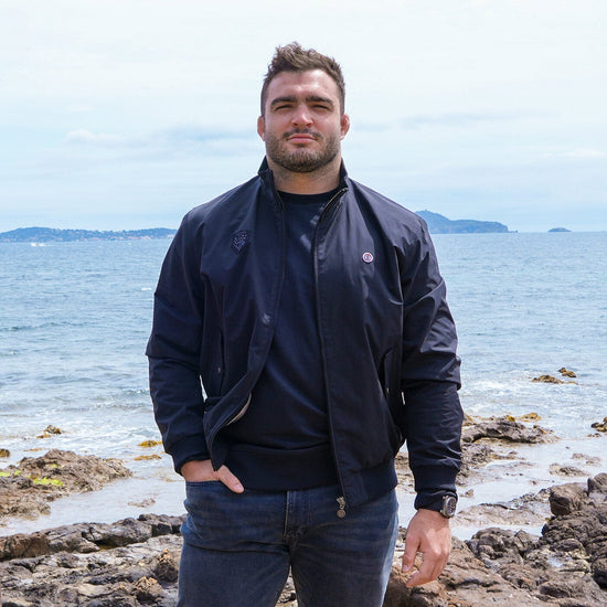 Serge Blanco Blouson Florent Rugby Club Toulonnais Noir