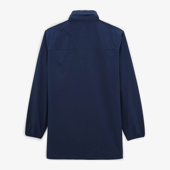 Serge Blanco Blouson Storm Imperméable Long Bleu Denim