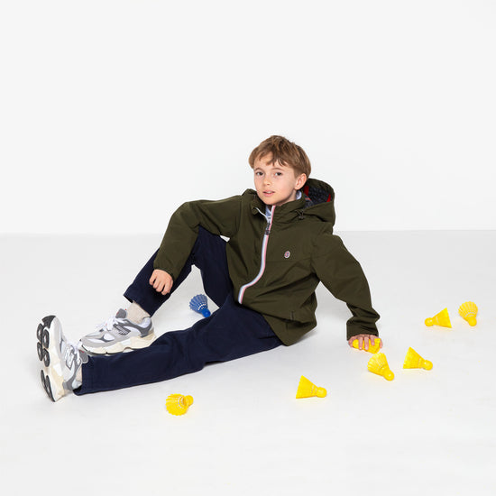 Serge Blanco Blouson Storm Junior Imperméable Vert Teck