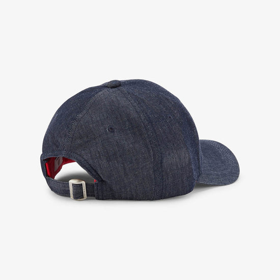 Serge Blanco Casquette Chambray Broderie Arcade Bleu Denim