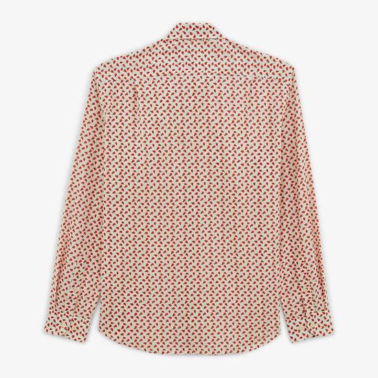 Serge Blanco Chemise Charles à Motif Graphique Off-white