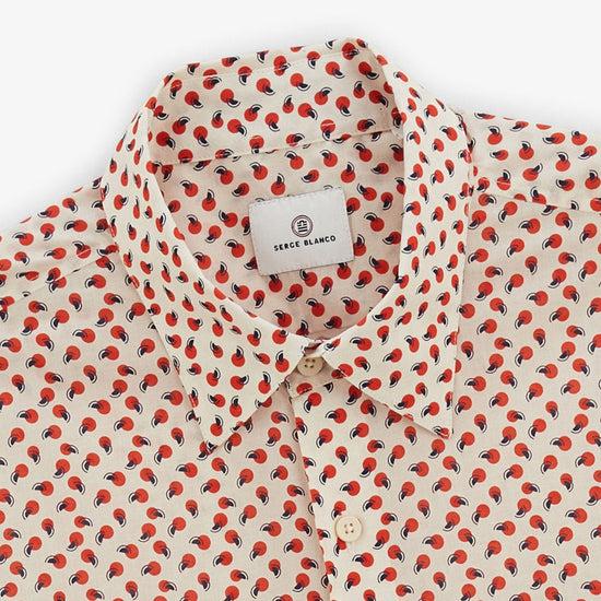Serge Blanco Chemise Charles à Motif Graphique Off-white