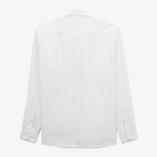 Serge Blanco Chemise Charles Mousseline De Coton Blanche