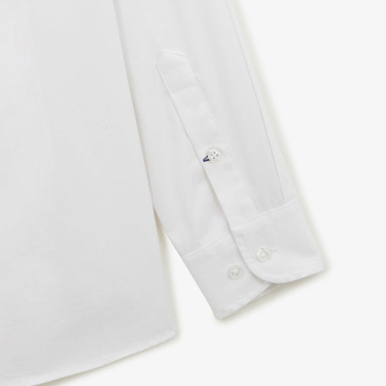 Serge Blanco Chemise Charles Mousseline De Coton Blanche