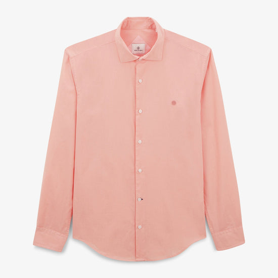 serge blanco Chemise Charles mousseline de coton rose skin