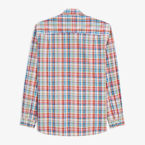 Serge Blanco Chemise Clark En Popeline à Carreaux Multicolore