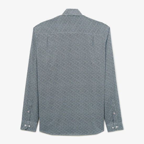 Serge Blanco Chemise Regular Imprimé Fantaisie Bleu Nuit