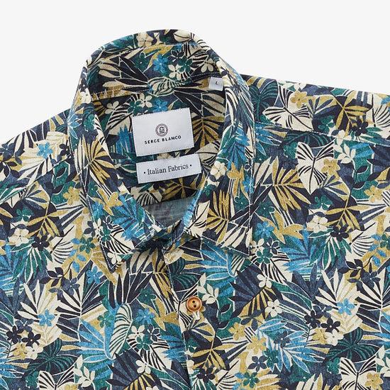 Serge Blanco Chemise Regular Militaire Imprimé Amazone