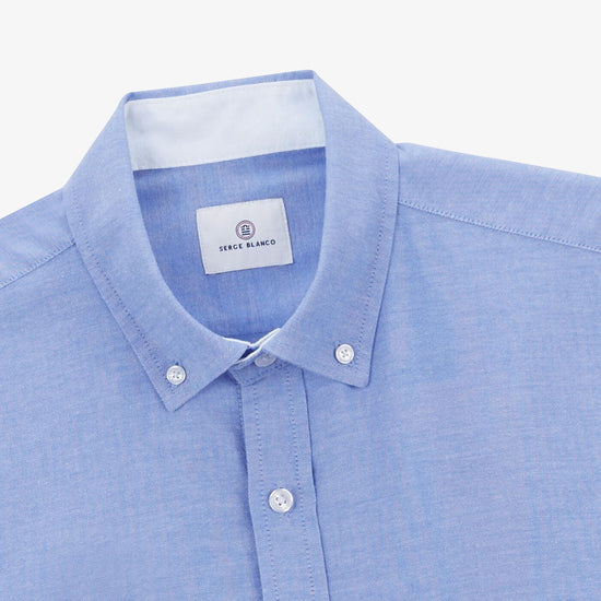Serge Blanco Chemise Regular Oxford Avec Ganse SERGE BLANCO Bleu Ciel
