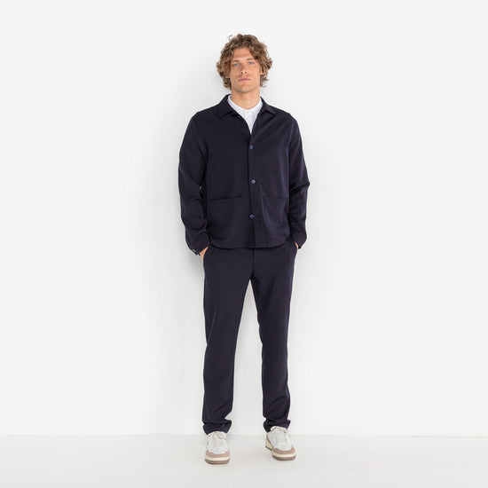 Serge Blanco Chino 549 Stretch Coupe Droite Dark Navy