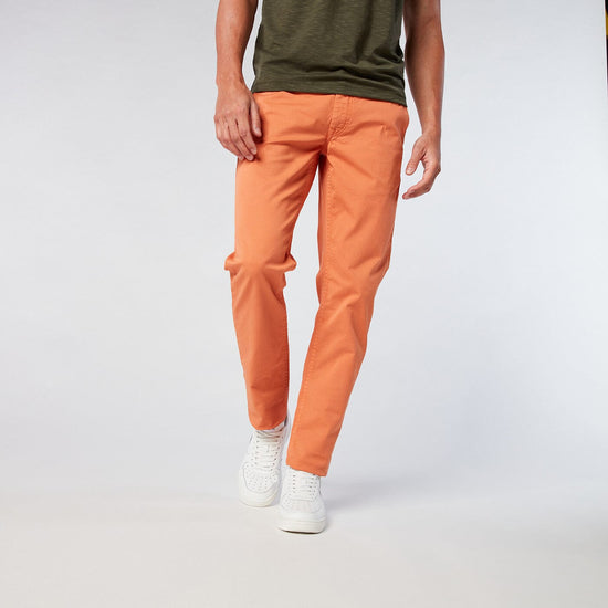 serge blanco Chino 702 orange coupe comfort fit orange abricot