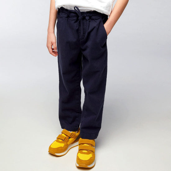 Serge Blanco Chino 734 Comfort Fit Bleu Foncé Junior