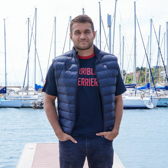 Serge Blanco Doudoune Piumino Rugby Club Toulonnais Noir