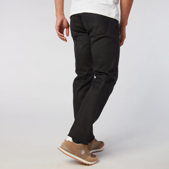 Serge Blanco Jean Délavé 5 Poches Coupe Straight 335 Powertwist Noir