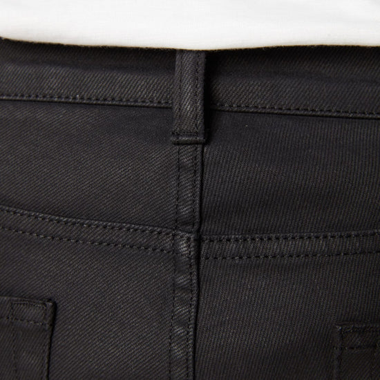 Serge Blanco Jean Délavé 5 Poches Coupe Straight 335 Powertwist Noir