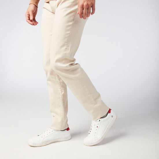 Serge Blanco Jean Homme 5 Poches Coupe Slim 325 Beige