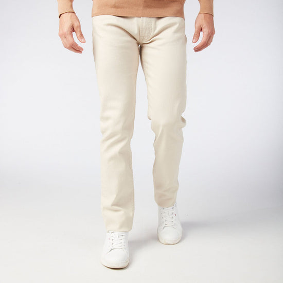 serge blanco Jean homme 5 poches coupe slim 325 beige