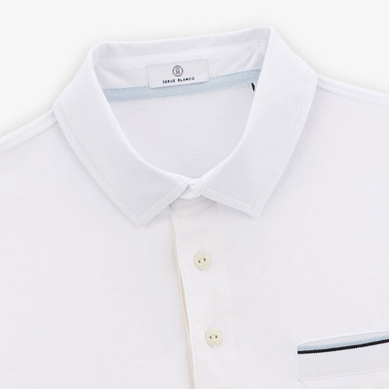 Serge Blanco Maillot Rugby Manches Courtes Loup Blanc