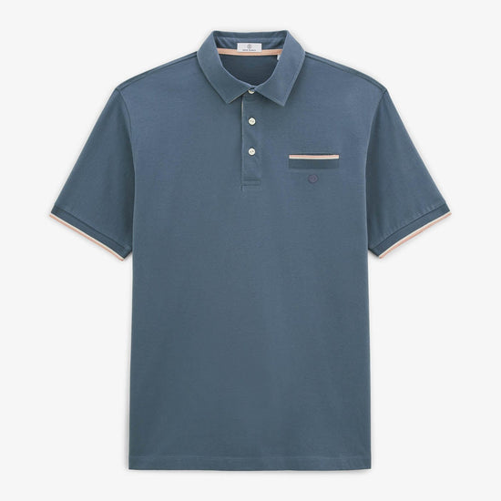 serge blanco Maillot rugby manches courtes Loup bleu denim