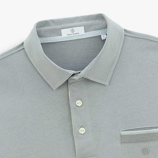 Serge Blanco Maillot Rugby Manches Courtes Loup Gris Ardoise