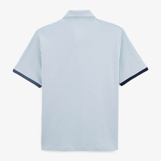 Serge Blanco Maillot Rugby Manches Courtes Luis Bleu Ciel