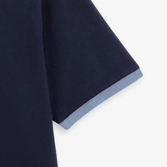 Serge Blanco Maillot Rugby Manches Courtes Luis Bleu Nuit