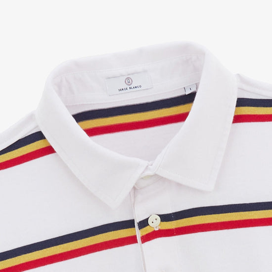 Serge Blanco Maillot Rugby Manches Longues Landen Off-white